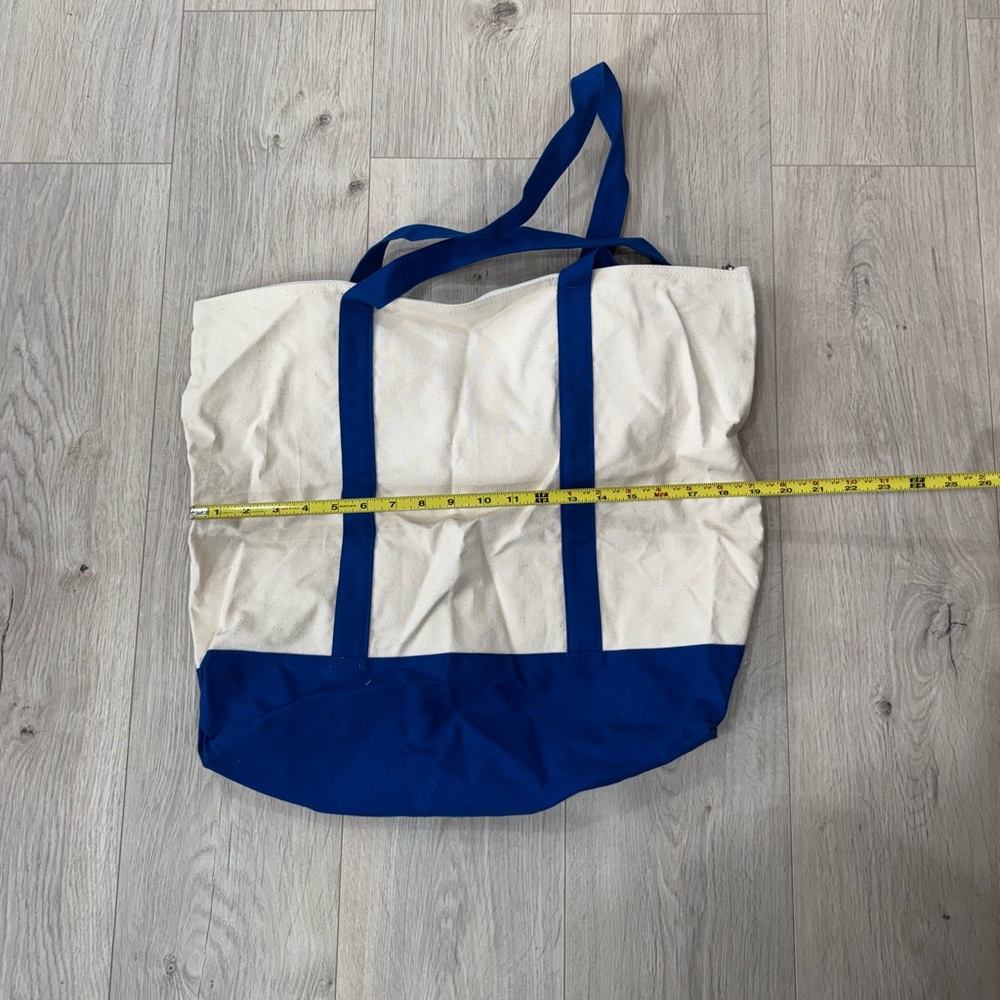 Blue and Cream Tote Bag - Picture 5 of 6